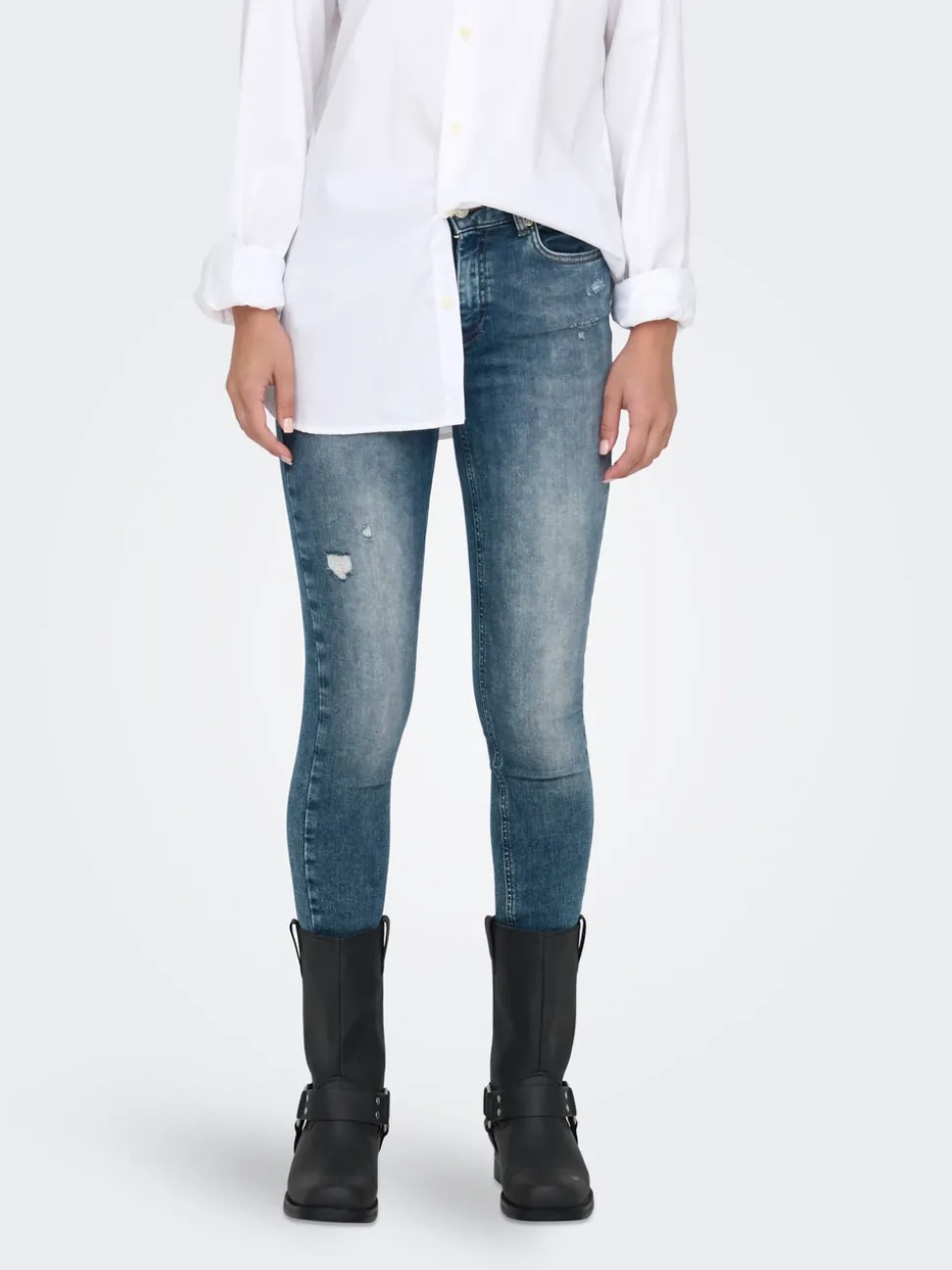 ONLBLUSH Medelhög midja Skinny Fit Ankellängd Jeans