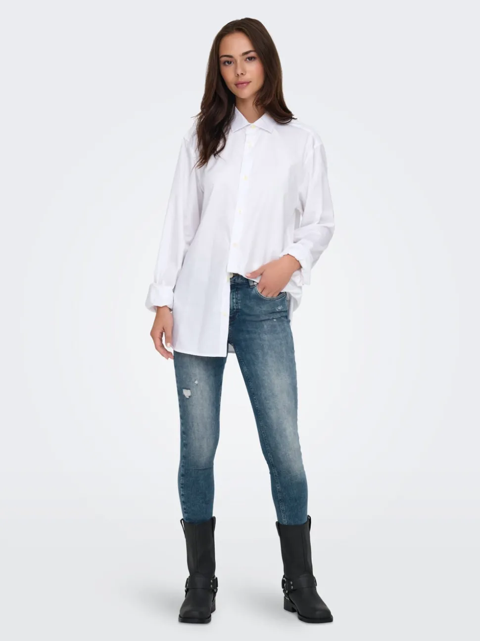 ONLBLUSH Medelhög midja Skinny Fit Ankellängd Jeans