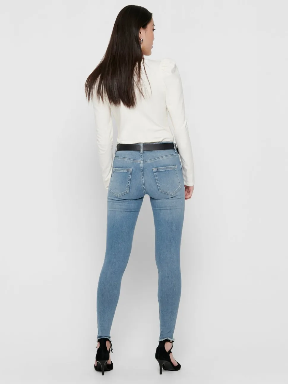 ONLBLUSH Medelhög midja Skinny Fit Ankellängd Jeans