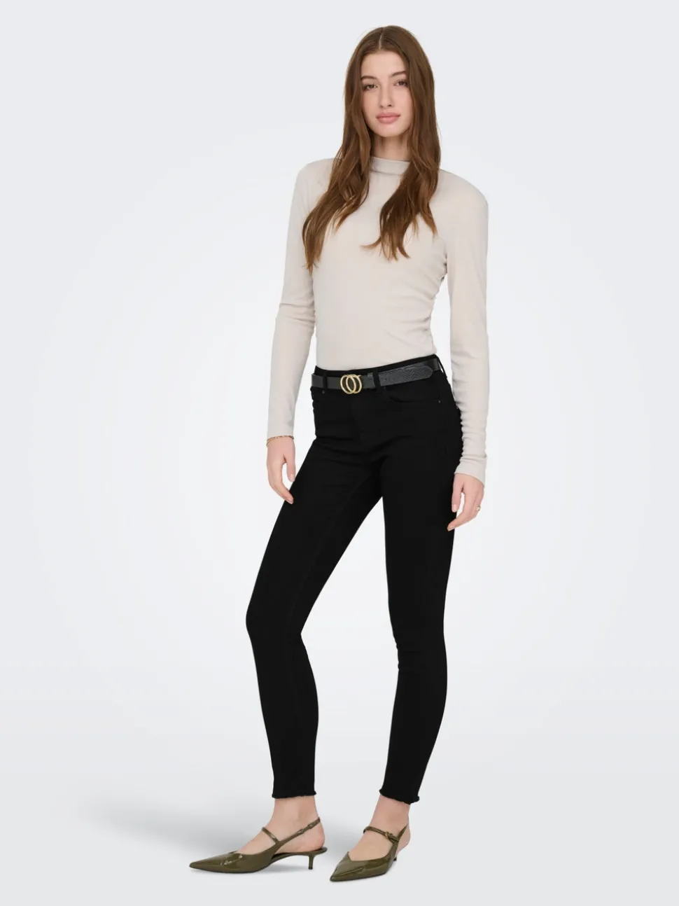 ONLBLUSH Medelhög midja Skinny Fit Ankellängd Jeans