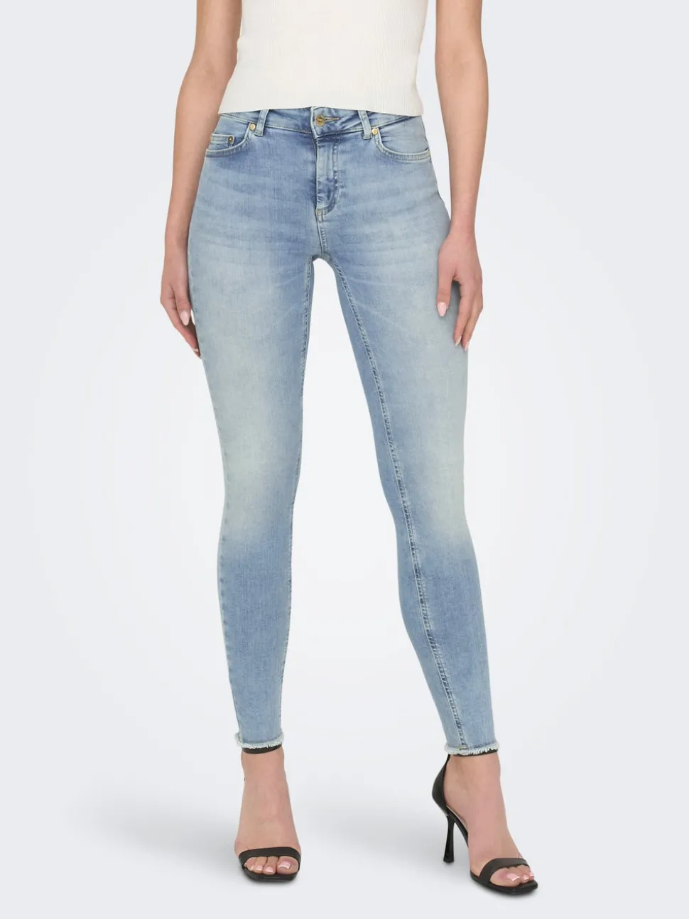 ONLBLUSH Medelhög midja Skinny Fit Ankellängd Jeans