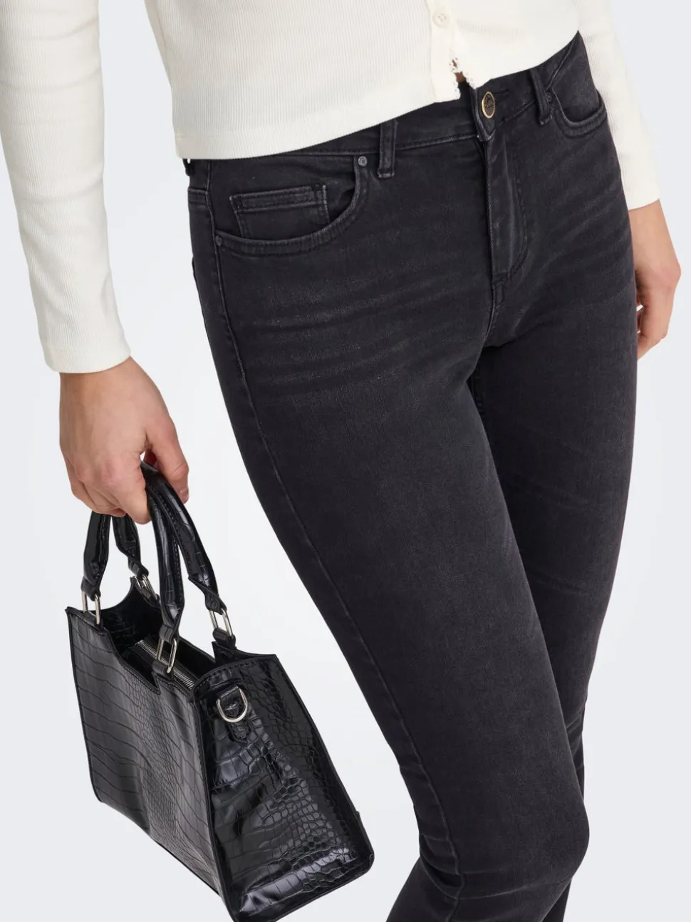 ONLBLUSH Medelhög midja Skinny Fit Ankellängd Jeans