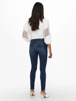 ONLBLUSH Medelhög midja Skinny Fit Ankellängd Jeans