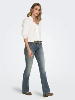 ONLBLUSH Medelhög midja Utsvängd passform Jeans