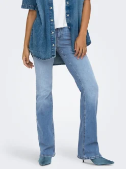 ONLBLUSH Medelhög midja Utsvängd passform Jeans
