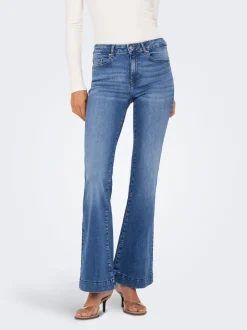 ONLBLUSH Medelhög midja Utsvängd retropassform Jeans