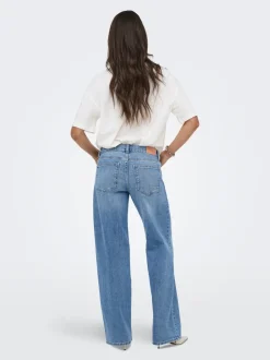 ONLBRENDA Låg midja Vida ben Jeans