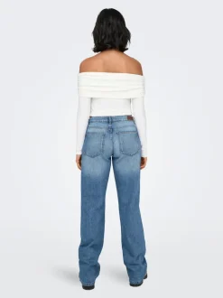 ONLBRITNEY Låg midja Rak passform Jeans