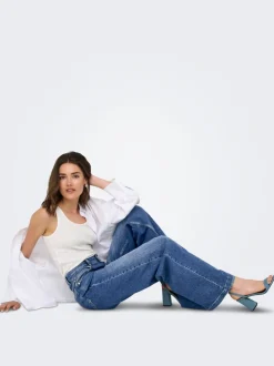 ONLCALIFORNIA Medelhög midja Vida ben Jeans
