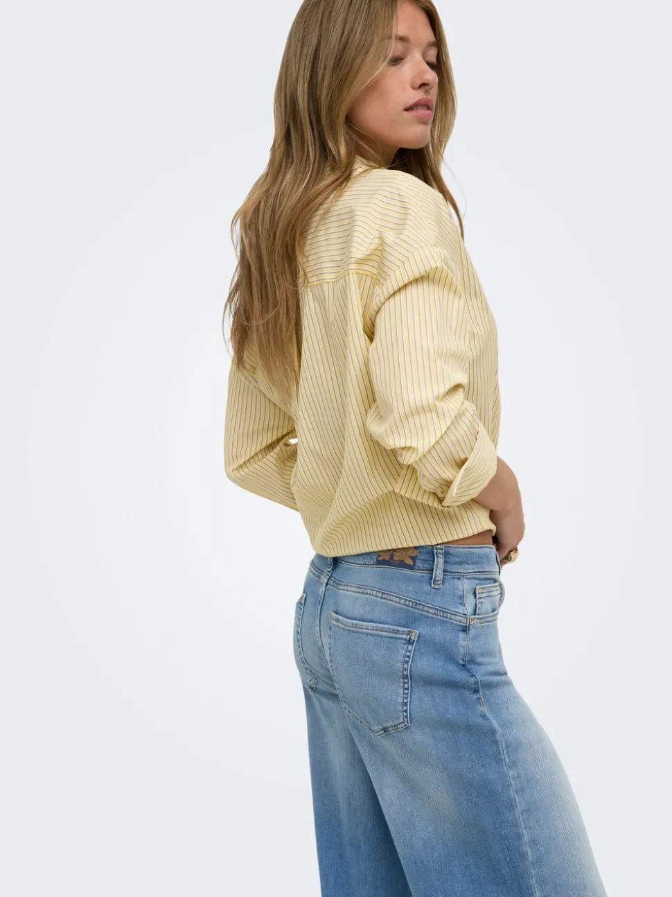 ONLCALIFORNIA Medelhög midja Vida ben Jeans