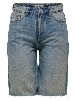 ONLCARO Hög midja Lös passform Denimshorts