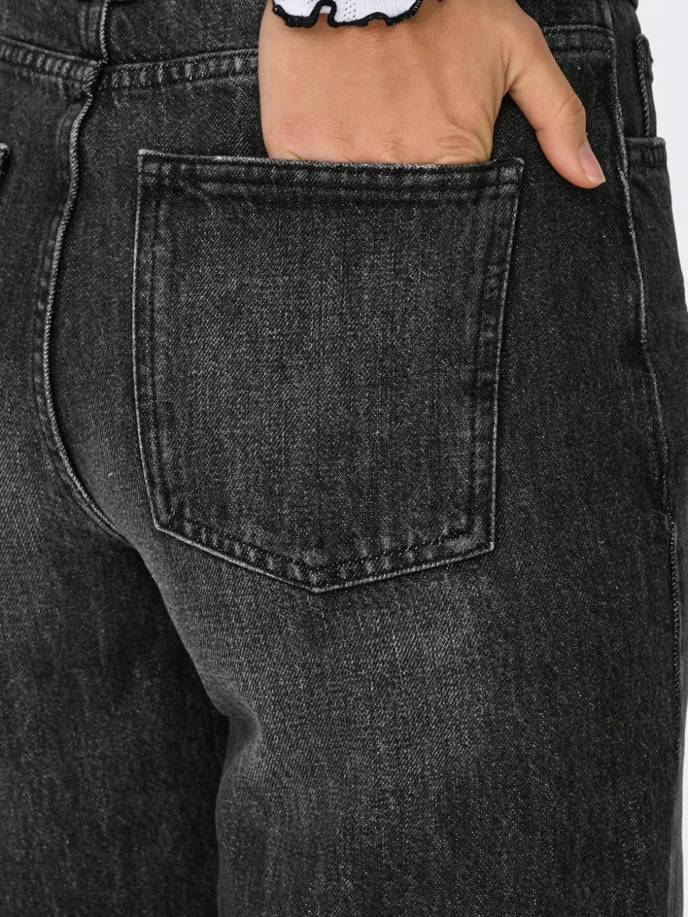 ONLCARO Medelhög midja Lös passform Denimshorts