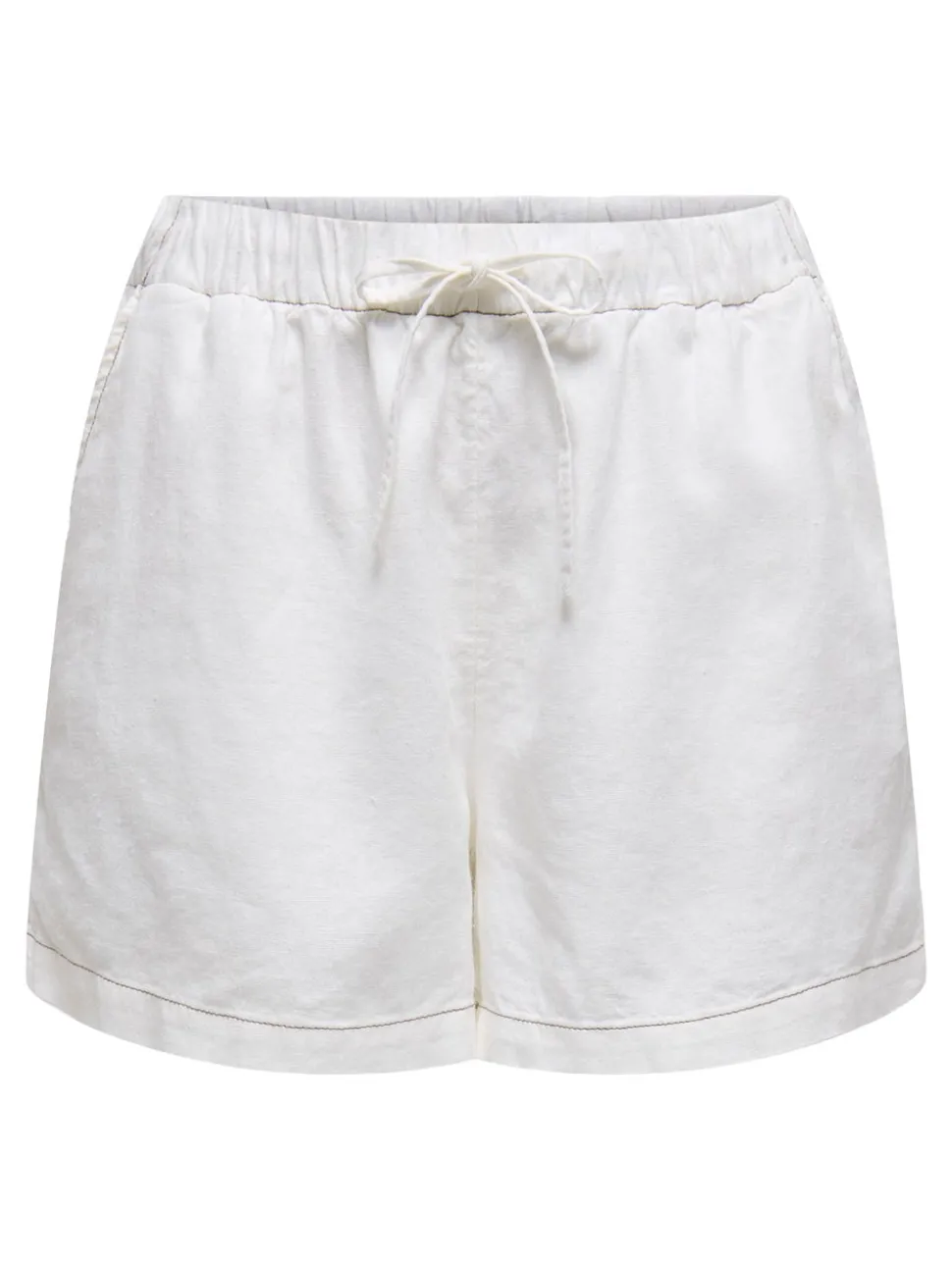 ONLCARO Medelhög midja Normal passform Linne Shorts