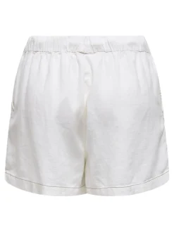 ONLCARO Medelhög midja Normal passform Linne Shorts
