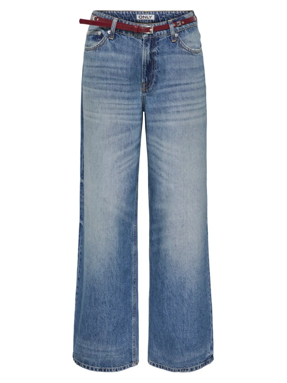ONLCHARLOT Medelhög midja Vida ben Jeans
