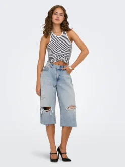 ONLCOBAIN Medelhög midja Lös passform Denimshorts