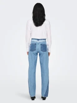 ONLCOBAIN Medelhög midja Vida ben Jeans