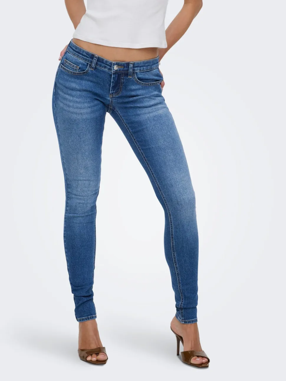 ONLCORAL Låg midja Skinny Fit Jeans