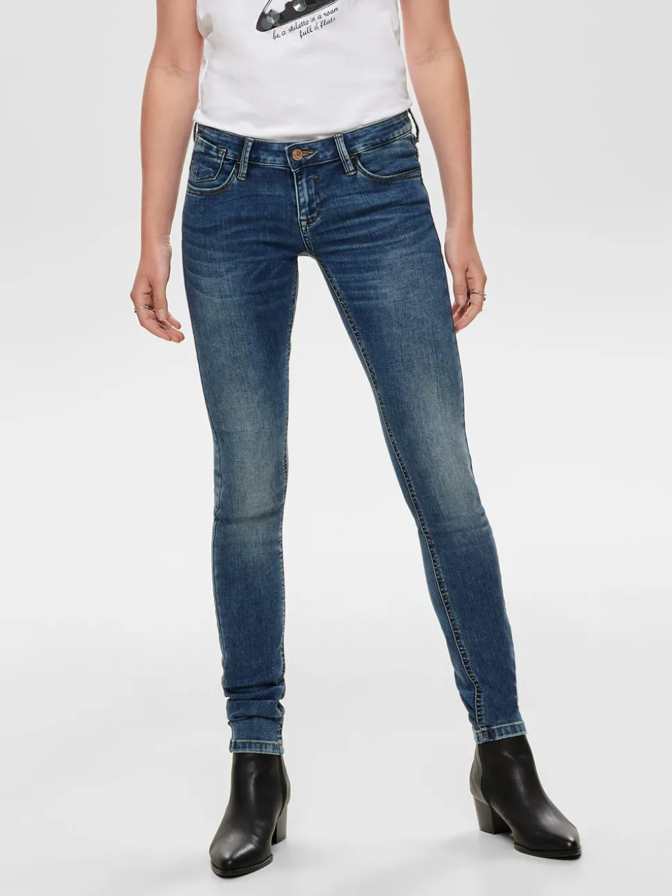 ONLCORAL Superlåg midja Skinny Fit Jeans