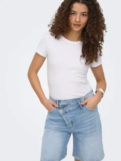 ONLCROSSOVER Medelhög midja Normal passform Denimshorts