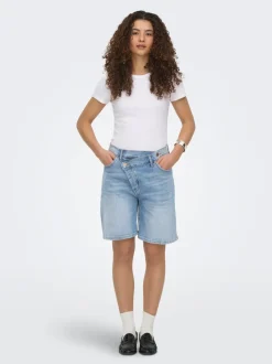 ONLCROSSOVER Medelhög midja Normal passform Denimshorts