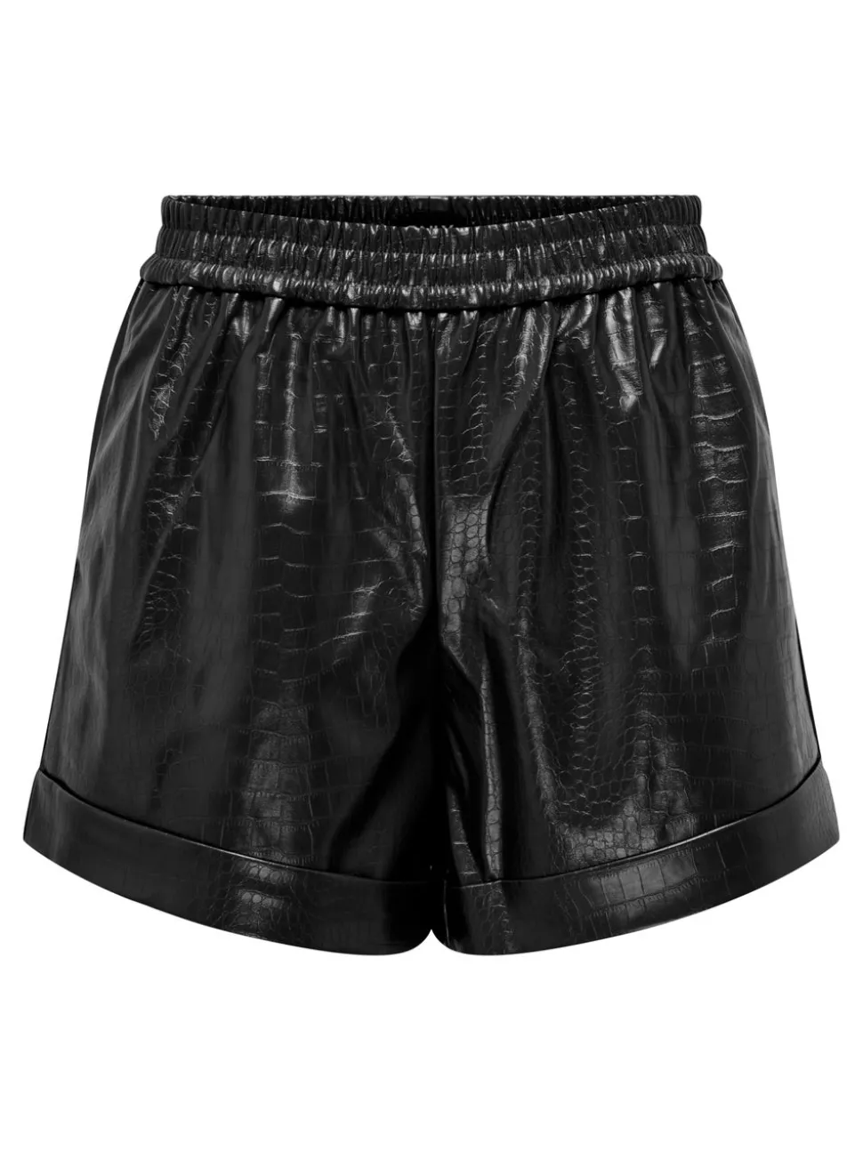 ONLDITTE Överdimensionerad passform Shorts i läderimitation