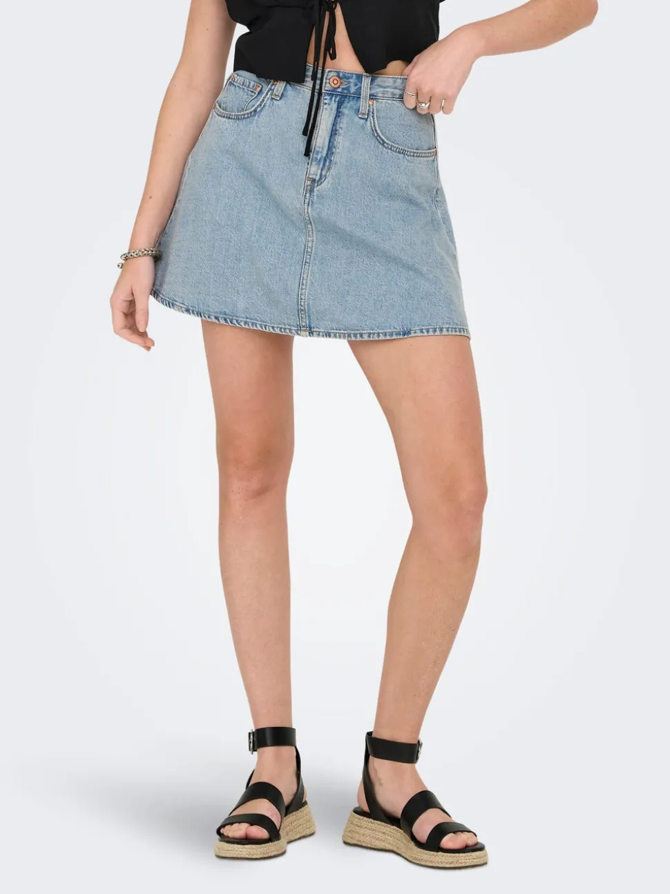 ONLEDEN Denim Jeanskjol Kort kjol