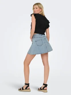 ONLEDEN Denim Jeanskjol Kort kjol