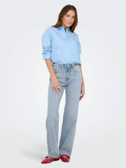 ONLELLA Medelhög midja Rak passform Jeans