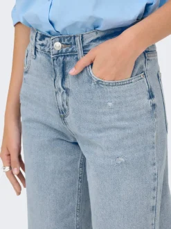 ONLELLA Medelhög midja Rak passform Jeans
