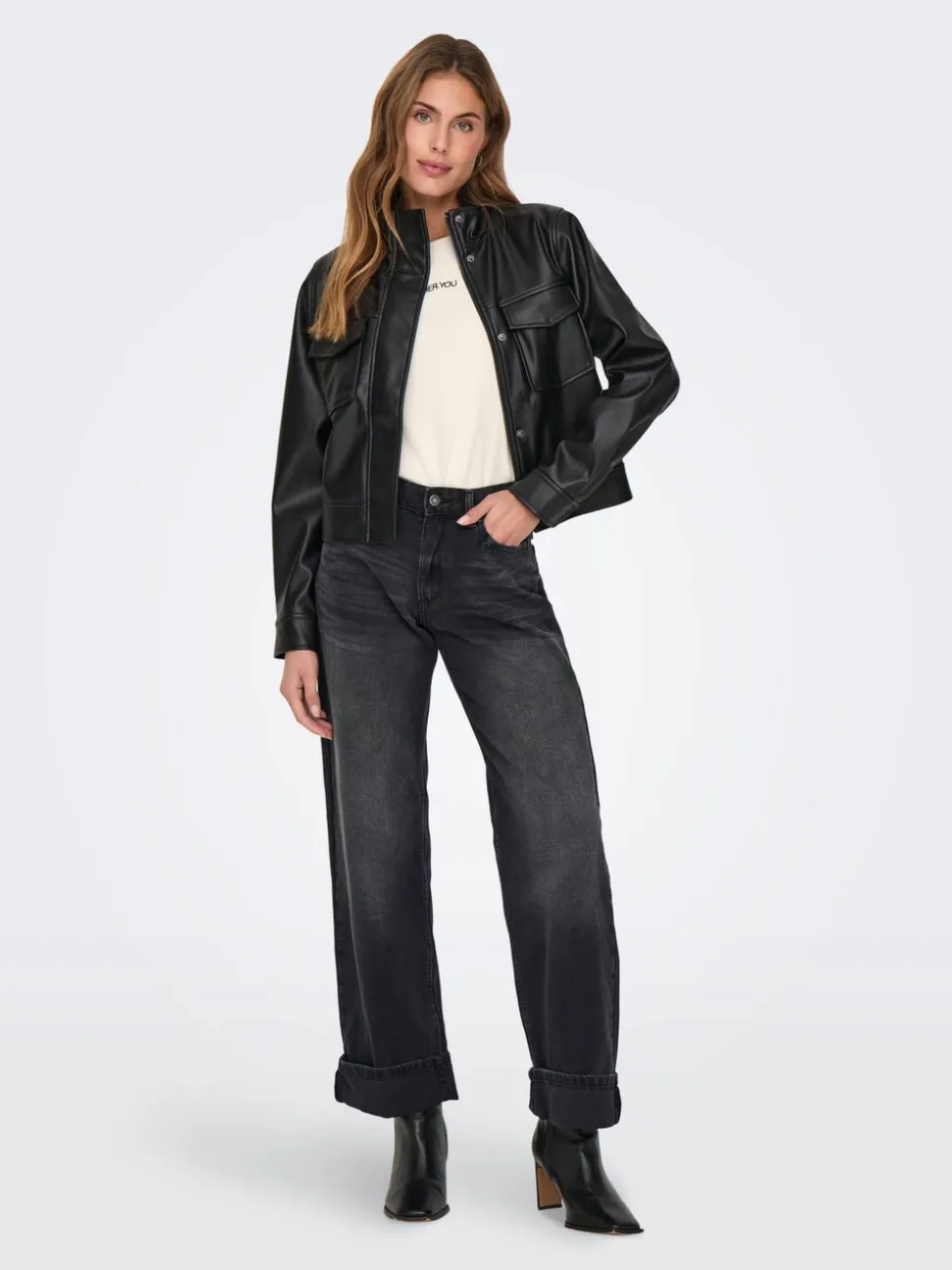 ONLELLA Medelhög midja Vida ben Jeans