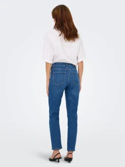 ONLEMEL Hög midja Rak passform Ankellängd Jeans