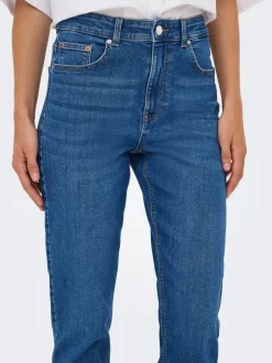 ONLEMEL Hög midja Rak passform Ankellängd Jeans
