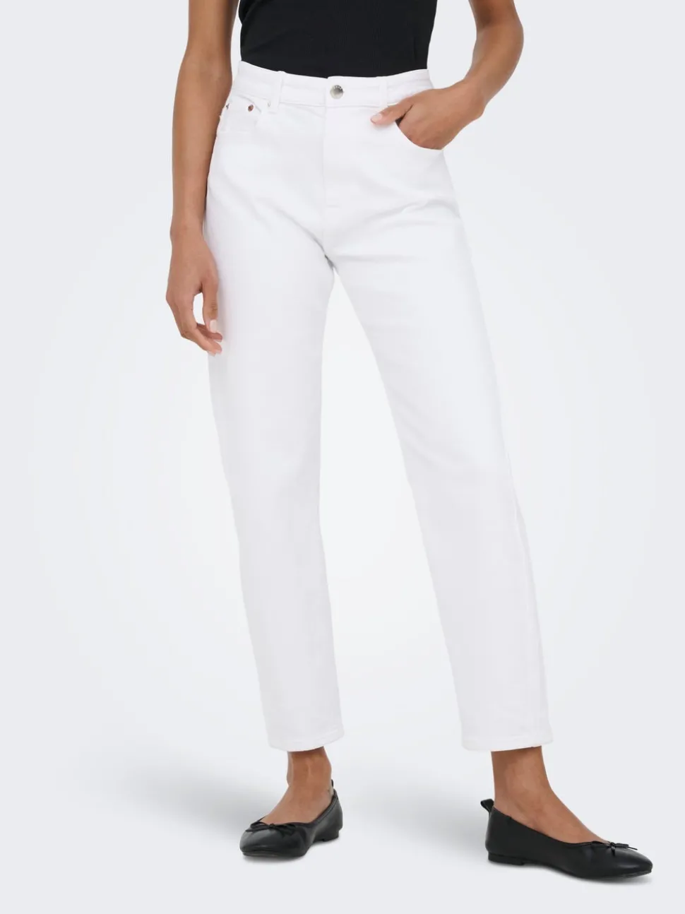 ONLEMEL Hög midja Rak passform Ankellängd Jeans