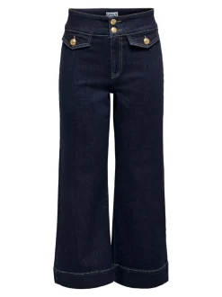 ONLEMILIA Hög midja Bred passform - Beskuren Jeans