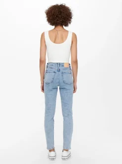 ONLEMILY Hög ankel midja Rak passform Jeans