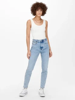 ONLEMILY Hög ankel midja Rak passform Jeans