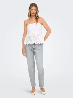 ONLEMILY Hög ankel midja Rak passform Jeans