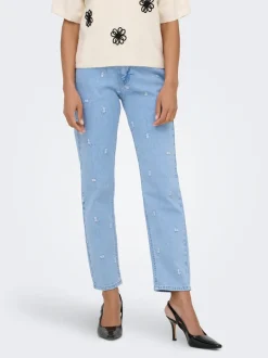 ONLEMILY Hög midja Rak passform Ankellängd Jeans
