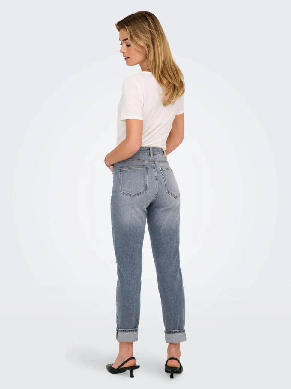ONLEMILY Hög midja Rak passform Ankellängd Jeans