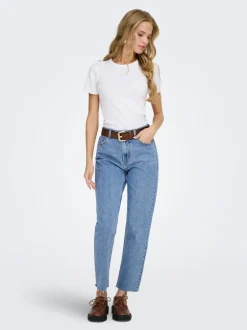 ONLEMILY Hög midja Rak passform Beskuren Jeans