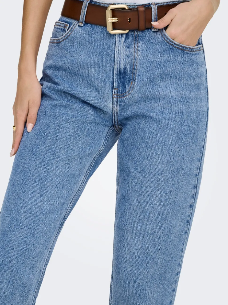 ONLEMILY Hög midja Rak passform Beskuren Jeans