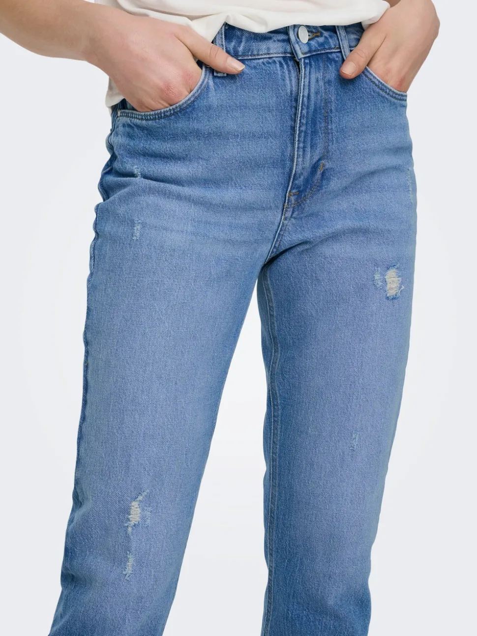 ONLEMILY Hög midja Rak passform Ankellängd Jeans