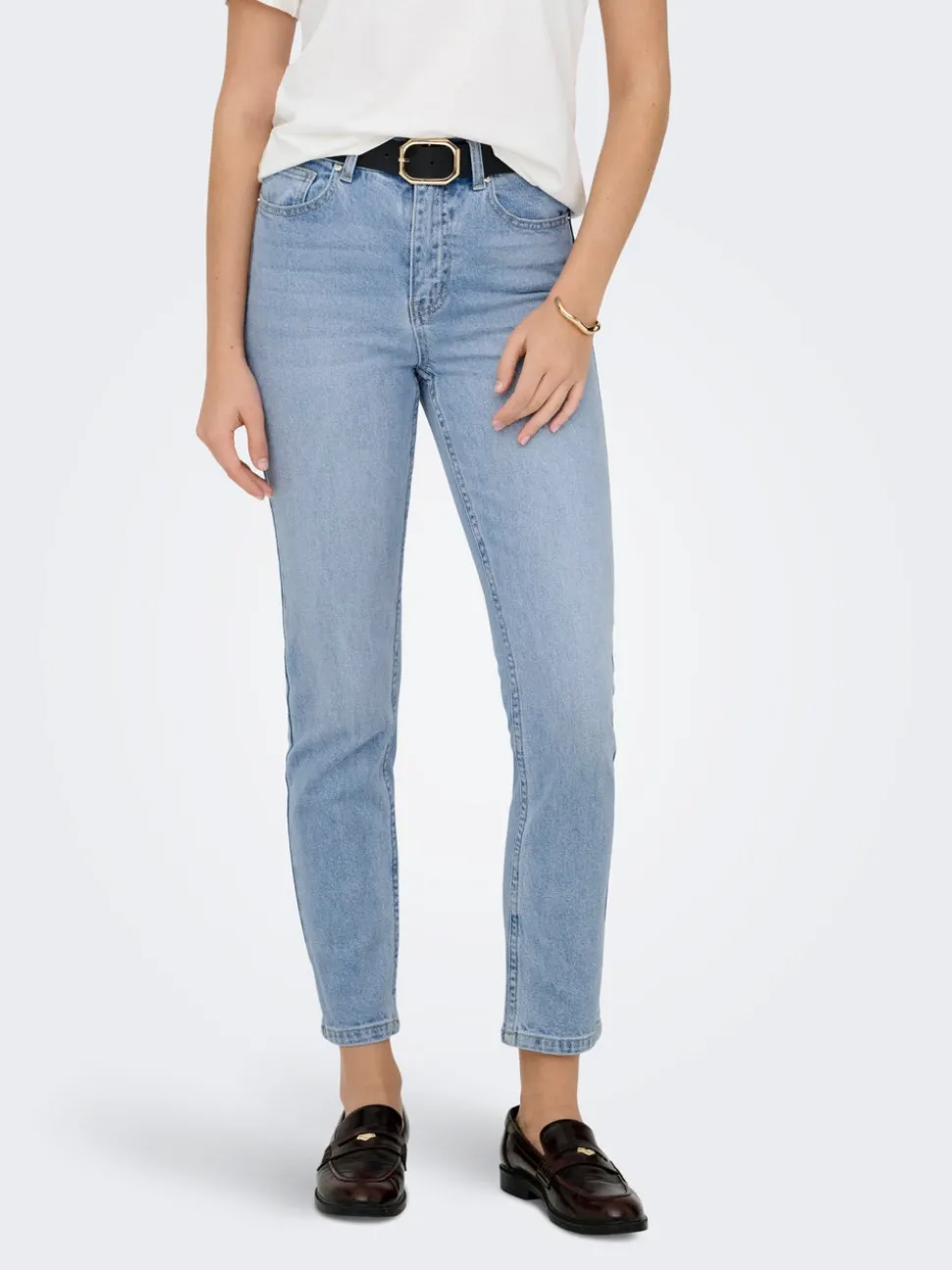 ONLEMILY Hög midja Rak passform Ankellängd Jeans