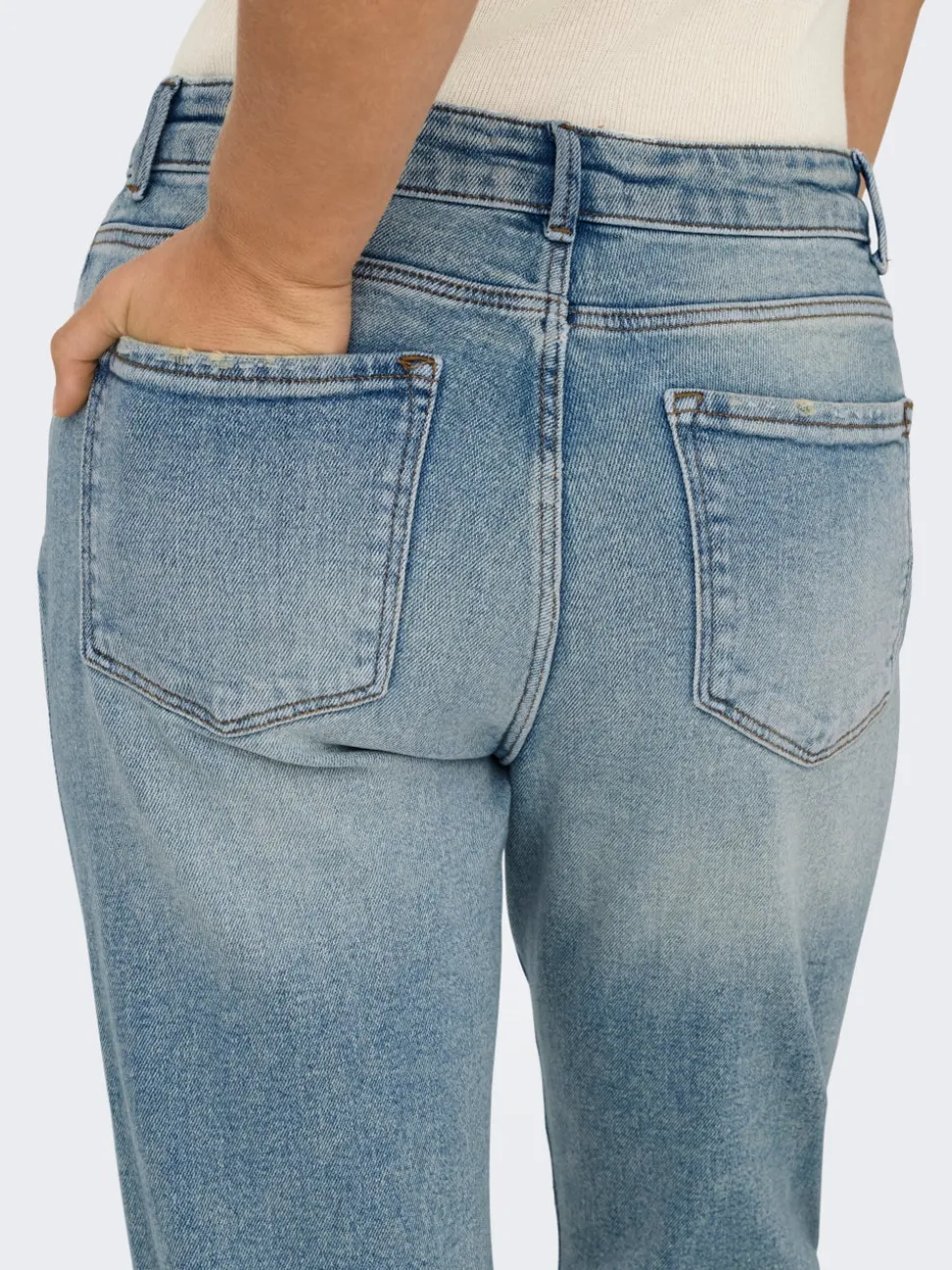 ONLEMILY Hög midja Rak passform Ankellängd Jeans