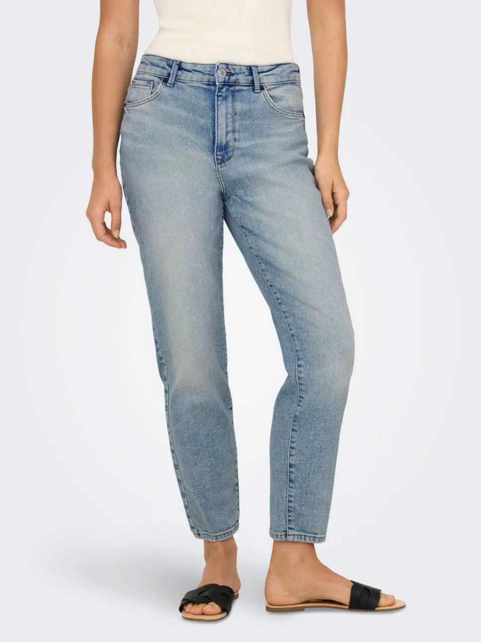 ONLEMILY Hög midja Rak passform Ankellängd Jeans