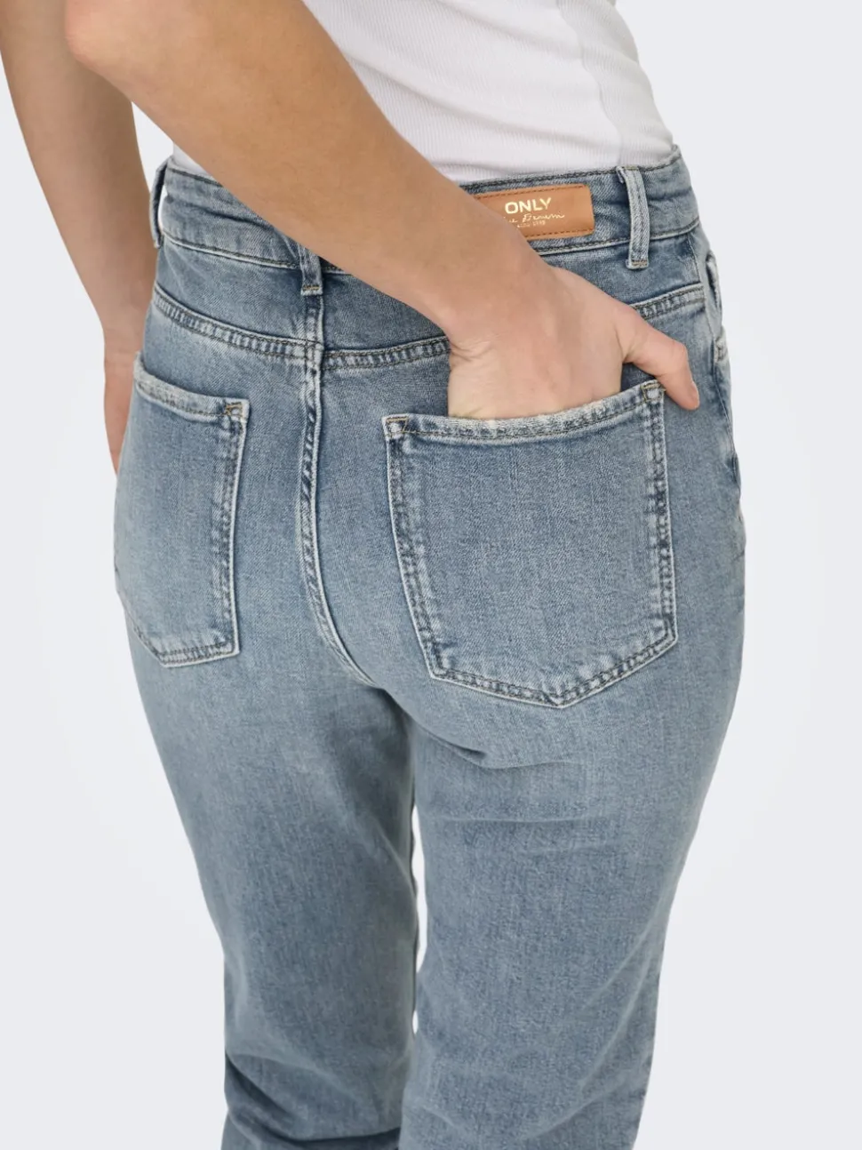ONLEMILY Hög midja Rak passform Ankellängd Jeans