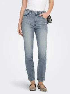 ONLEMILY Hög midja Rak passform Ankellängd Jeans