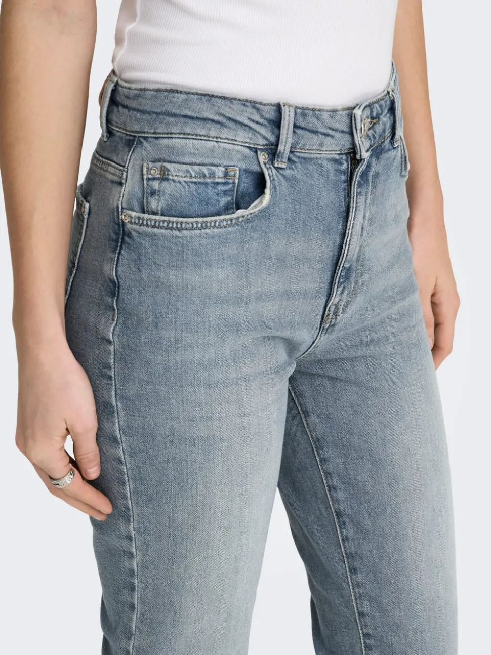 ONLEMILY Hög midja Rak passform Ankellängd Jeans