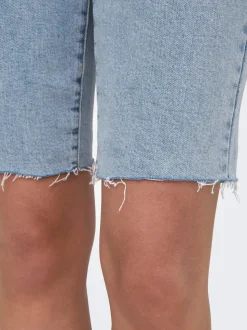 ONLEMILY Hög midja Rak passform Denimshorts